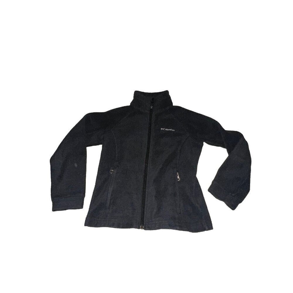Columbia Fleece Jacket Black Youth size Small 7/8